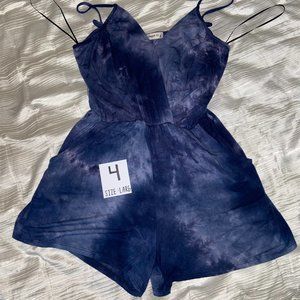 Blue tiedye romper